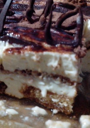 Una foto de Tiramisu con leche condensada