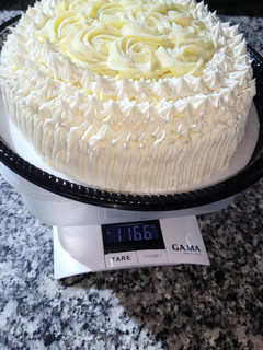 Una foto de Postre de vainilla para diabéticos y celíacos (18 cm de diámetro)