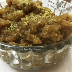 A picture of Aata Sheera (wheat halwa).