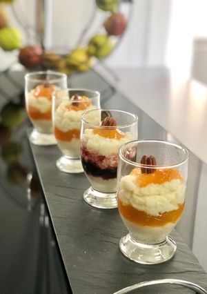 Une photo de Dessert à la floraline