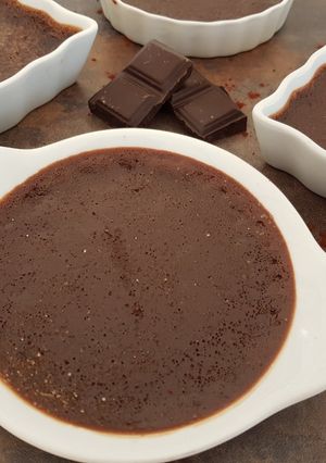 Une photo de Crème brûlée au chocolat au Thermomix