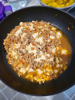 《簡單便當菜》椒麻肉燥豆腐 的食譜成品照片