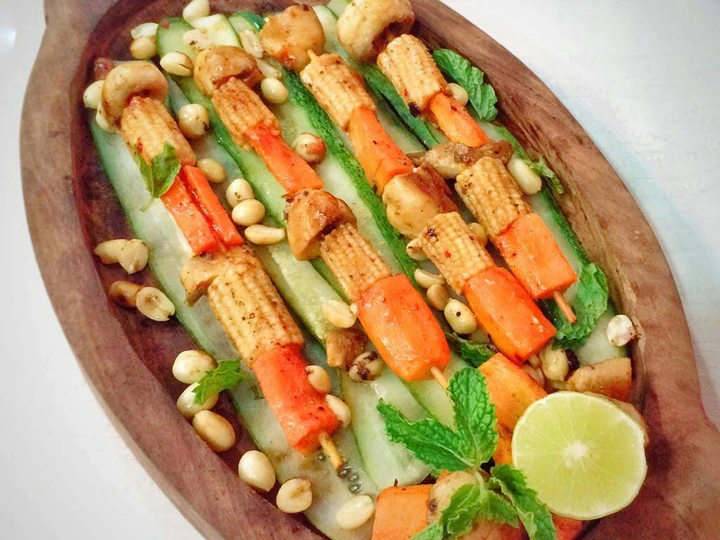 Easy Way Prepare Recipe Grilled Salad Satay that is So Delicious, Really Delicious}