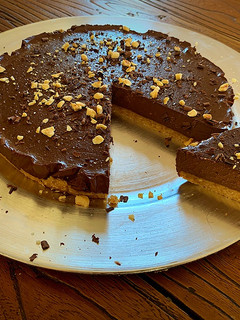 Una foto de Tarta de chocolate y avellanas