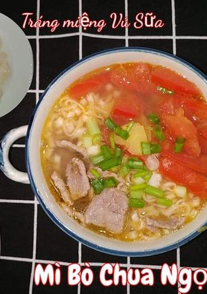 Hình của món Mì Bò Chua Ngọt.