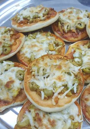 صورة لوصفة ميني بيتزا بالدجاج🍕🍗