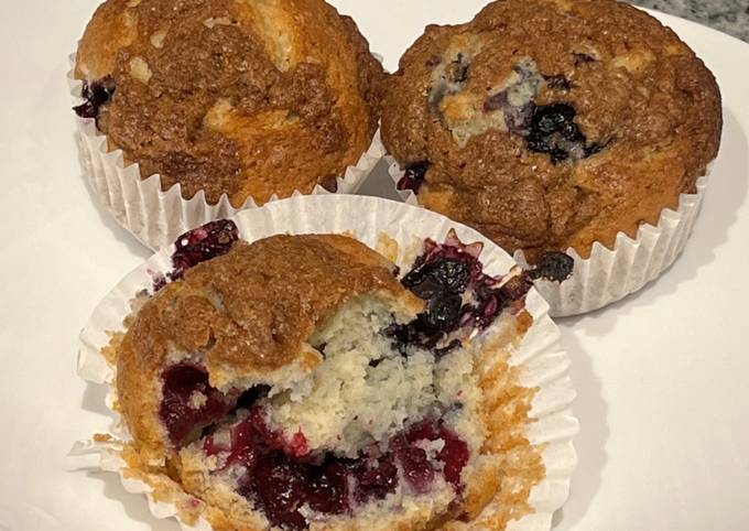 Better than Store Bought Blueberry Muffins