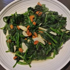A picture of Wolfberries Spinach.