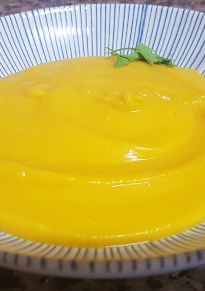 Una foto de Puré de calabaza