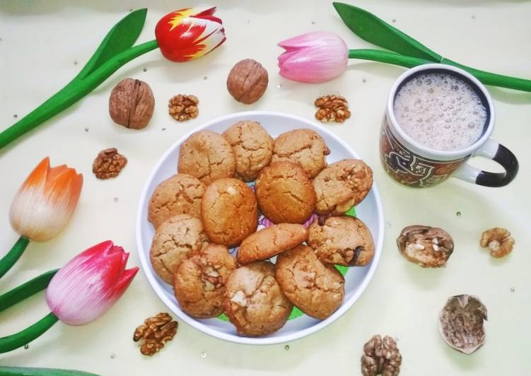 Recipe of Homemade Oats Honey Walnut Cookies