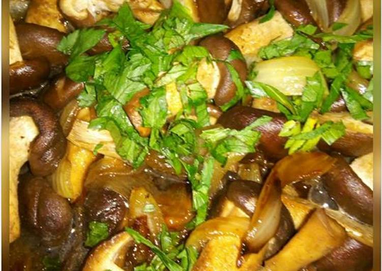 Steps to Prepare Any-night-of-the-week Shiitake with Shoyu and Honey