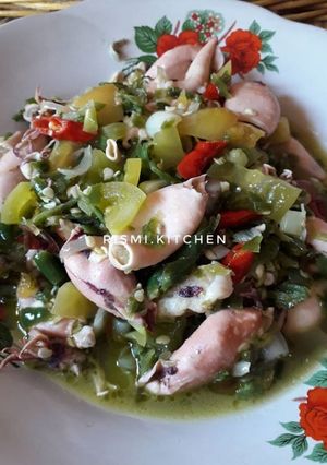 Foto resep Cumi asin sambal lado ijo