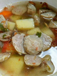 Foto resep Sayur sop bakso