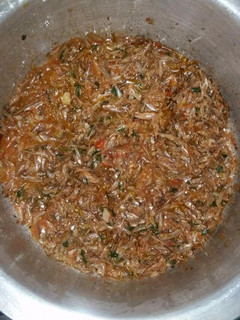 A picture of Wet Fried Omena.