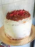 🍓Torta de dulce de leche y frutillas con crema (premezcla EXQUISITA)