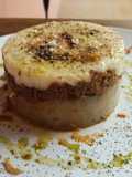 Pastel de patata confitada y carne