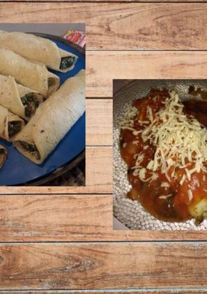 Una foto de Canelones de verdura (semana santa)