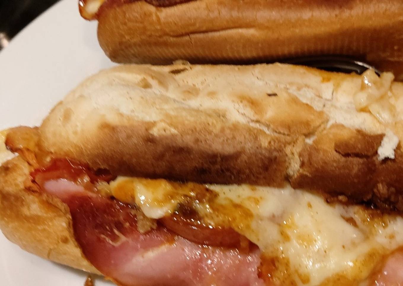 My airfryer crispy ham and cheese rolls