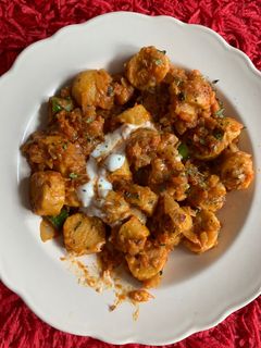 A picture of Gatte ki Sabzi (Dry).