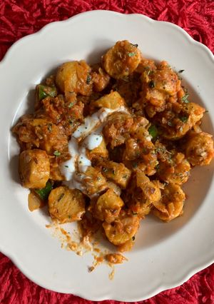 A picture of Gatte ki Sabzi (Dry).
