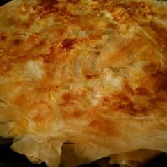 A picture of Quick and easy Bulgarian Banica in a pizza oven.