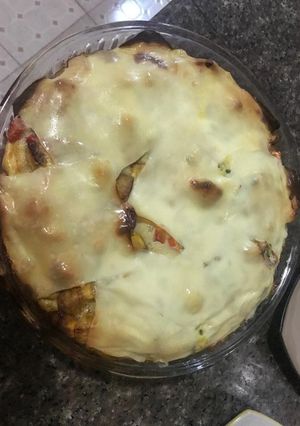A picture of Plantain Lasagna.