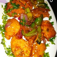 Manchurian idli 65 A picture of Manchurian idli 65.