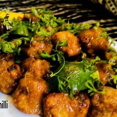 Soya Chunks Chilli A picture of Soya Chunks Chilli.