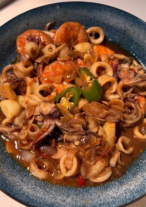 Foto resep Oseng-oseng Cumi Udang Terasi Pedas