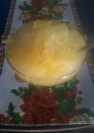 Una foto de Helado de ananá al agua