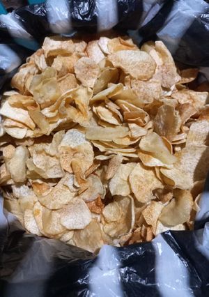 Foto resep Keripik talas bawang putih