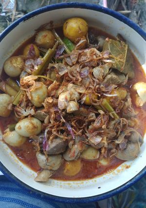 Foto resep Balado kuah ati ayam telur puyuh