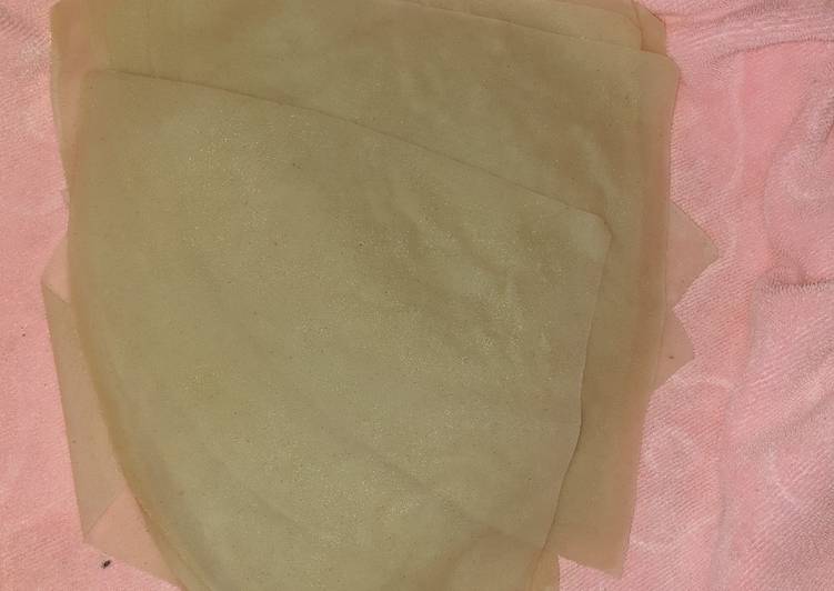 Easiest Way to Prepare Homemade Samosa sheets/manda
