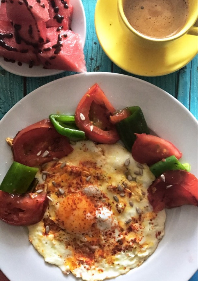 Una foto de Desayunar un par de huevos