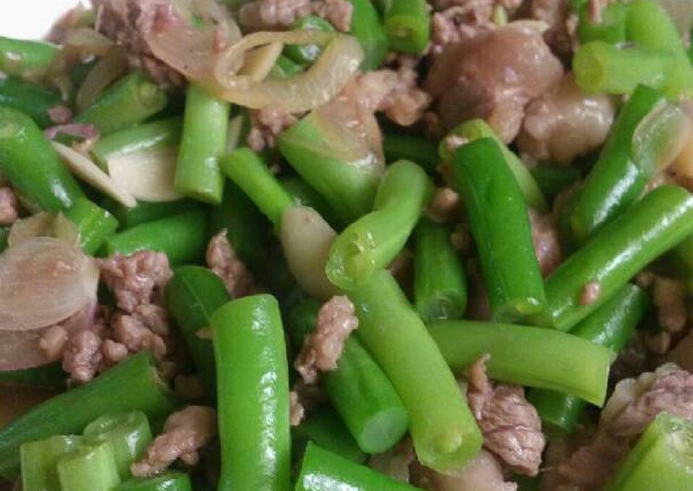 Buncis Daging Cincang