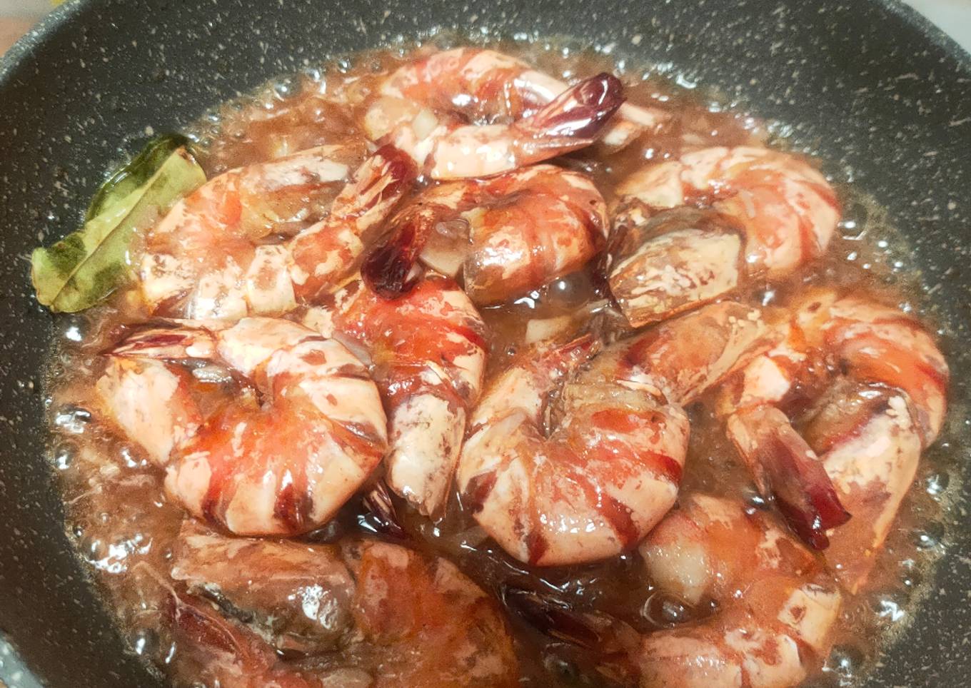 Udang Goreng Saus Tiram