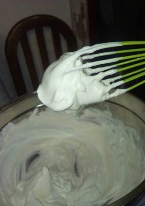 Una foto de Crema chantilly