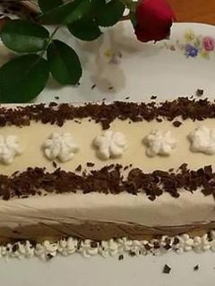 O poză a rețetei Semifreddo cu cafea și ciocolată.