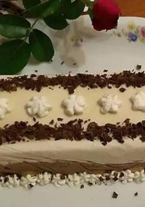 O poză a rețetei Semifreddo cu cafea și ciocolată.