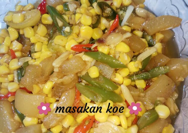 Recipe: Yummy Tumis kikil cabai hijau, dngn buncis &amp; jagung manis