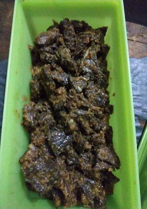 Foto resep Paru goreng bumbu kemiri pedas