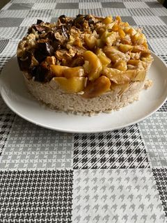 صورة لوصفة مقلوبة باذنجان و بطاطا