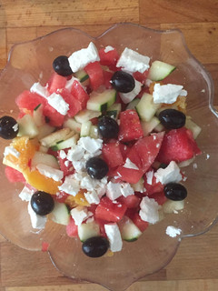 Foto de Salada de Melancia, Pepino e Queijo Feta