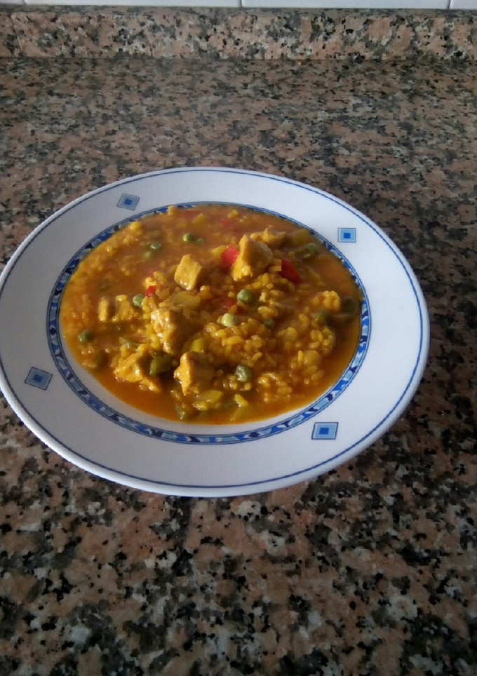 Una foto de Arroz caldoso campero