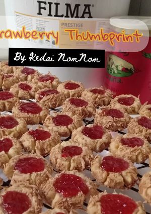Foto resep Strawberry cheese thumbprint
