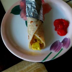 A picture of Paneer roll.