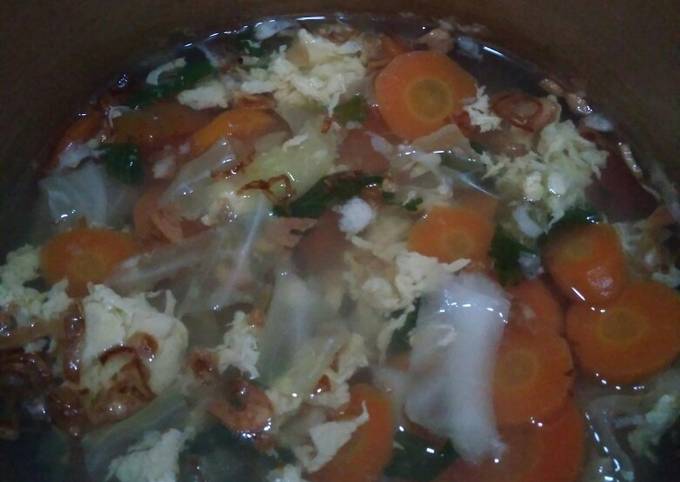 Resep Sop telur simpel Anti Gagal