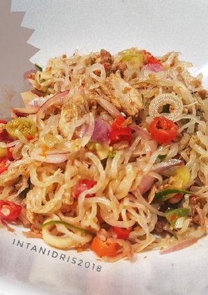 Foto resep Bihun Shirataki Tuna Sambal Matah #ketopad_cp_OlahanShirataki