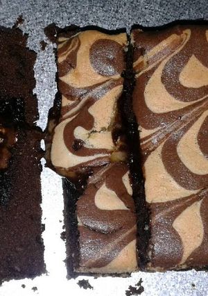 Foto resep Brownies zebra melted