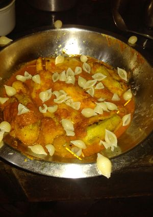 A picture of Parwal pasta.